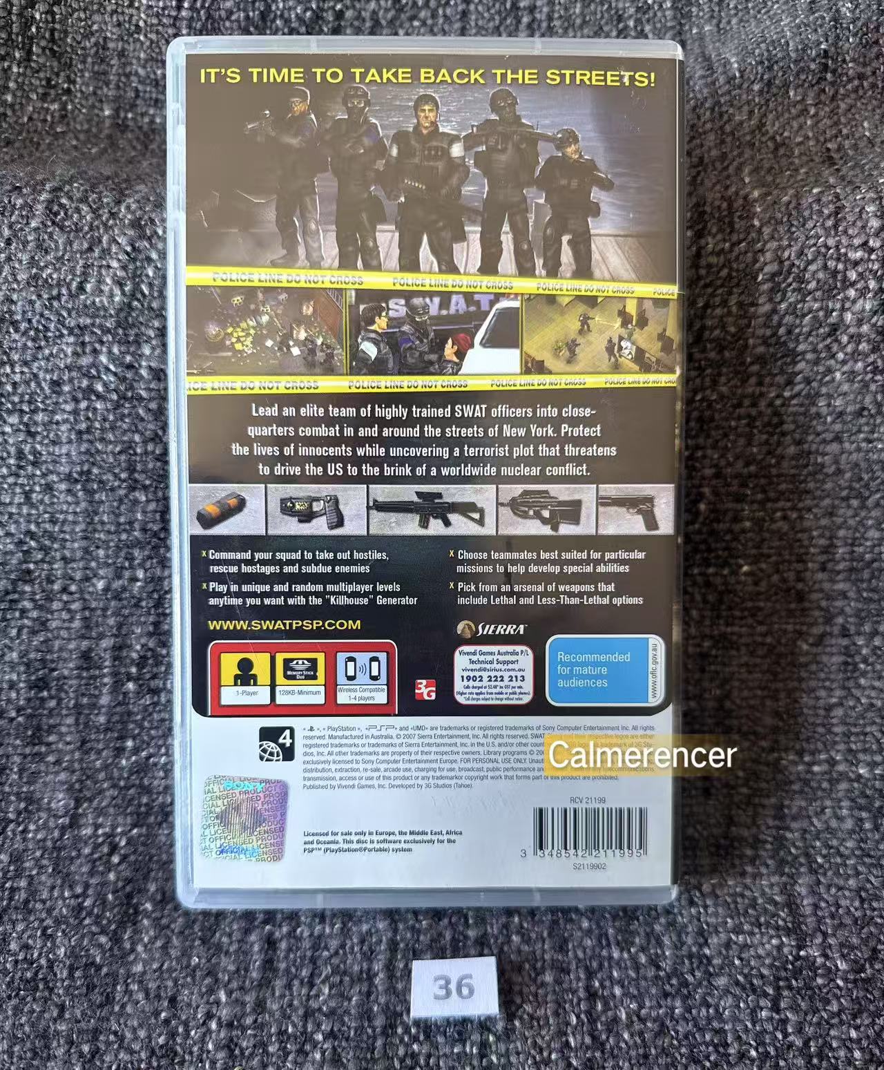 Swat Target Liberty PSP Game - PlayStation Portable