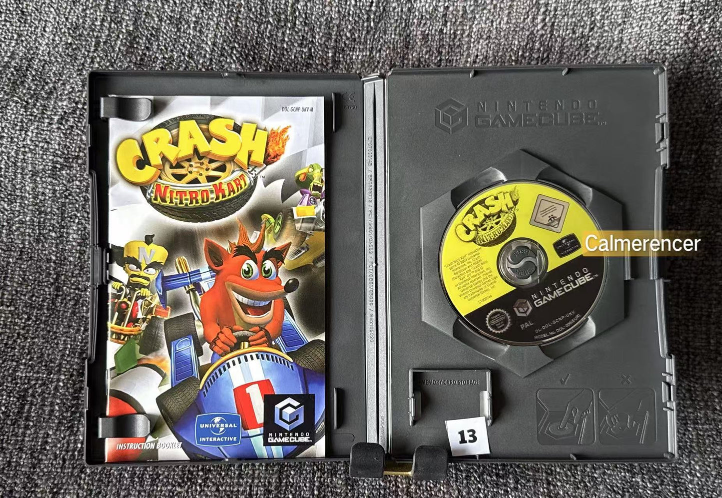 Crash Nitro Kart Game - Nintendo Gamecube - Pal Version