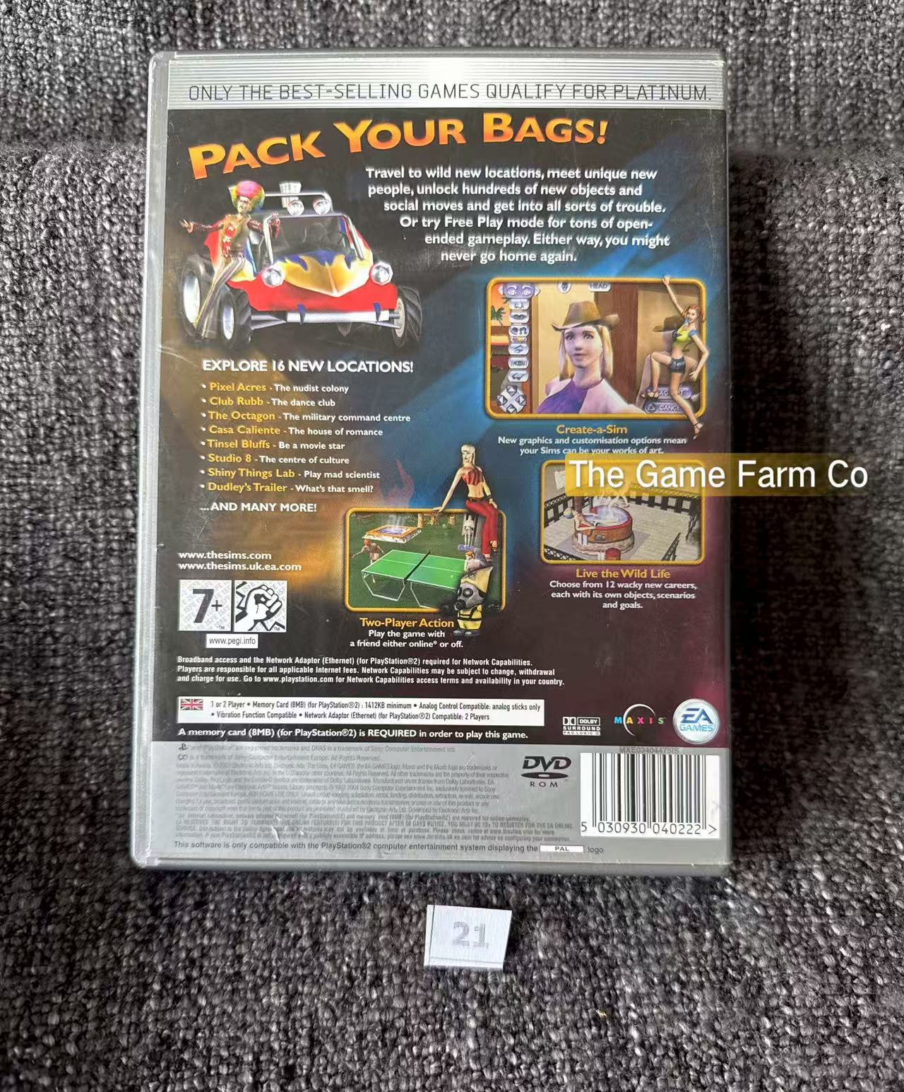 The Sims Bustin Out Game- Sony PlayStation 2 (PS2)