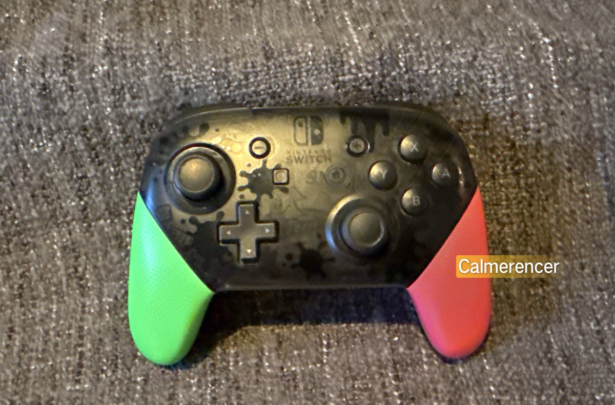 Real Splatoon Pro Controller Limited Edition Splatoon Genuine Nintendo Switch Pro Controller – The ...