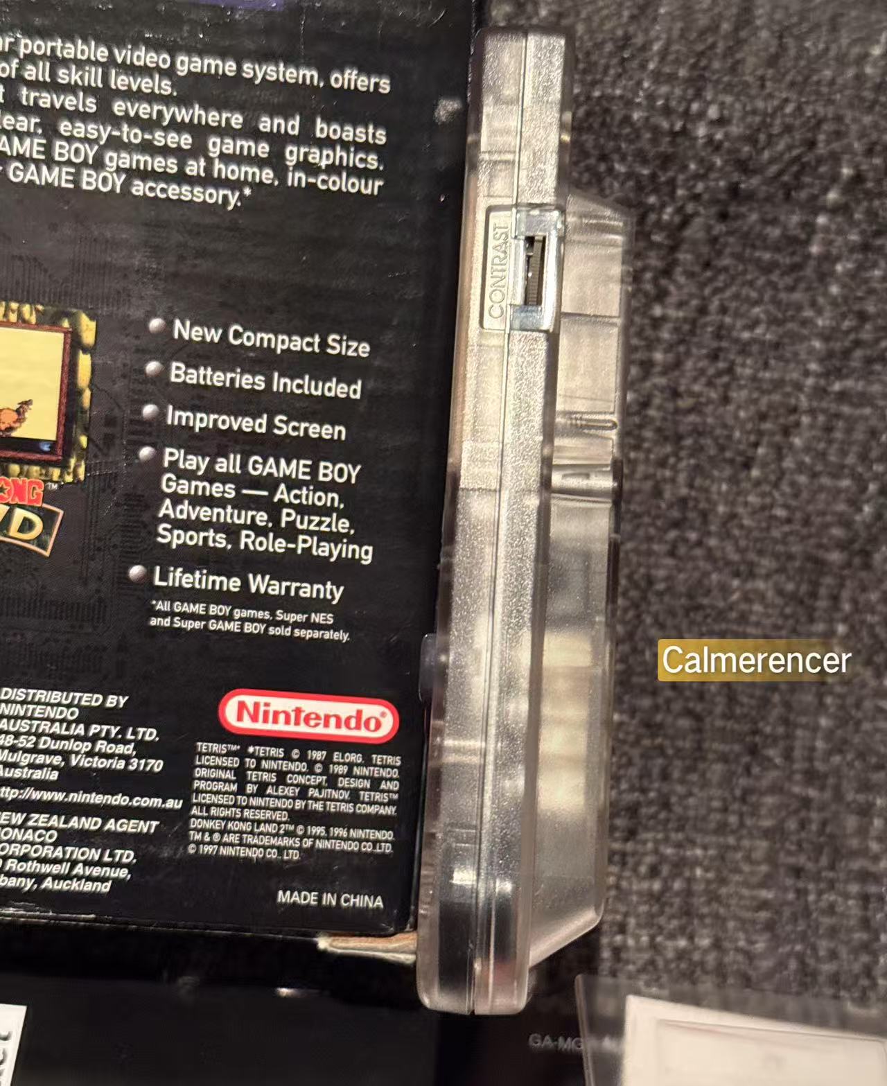 Nintendo Gameboy Clear Transparent Pocket Console Boxed in Excellent condition