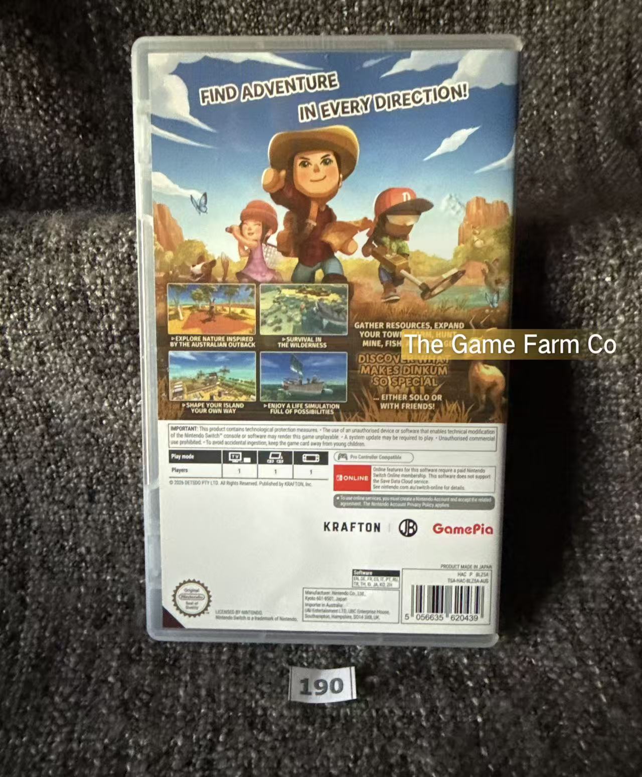 Dinkum Day One Edition (Nintendo Switch, 2026) Complete Box CIB PAL Aussie Game