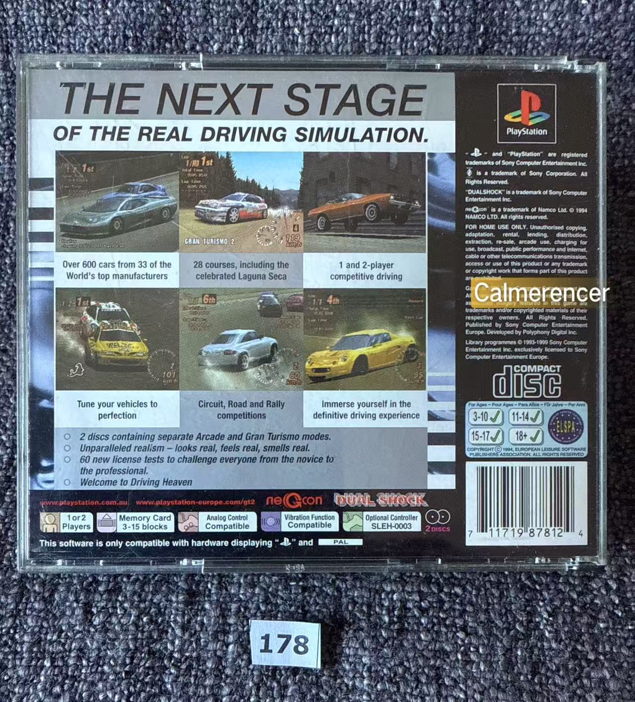 Gran Turismo 2 - Sony Playstation One (PS1) Game