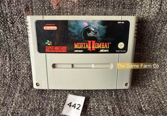 Mortal Kombat II Super Nintendo (SNES) Loose Used PAL Version