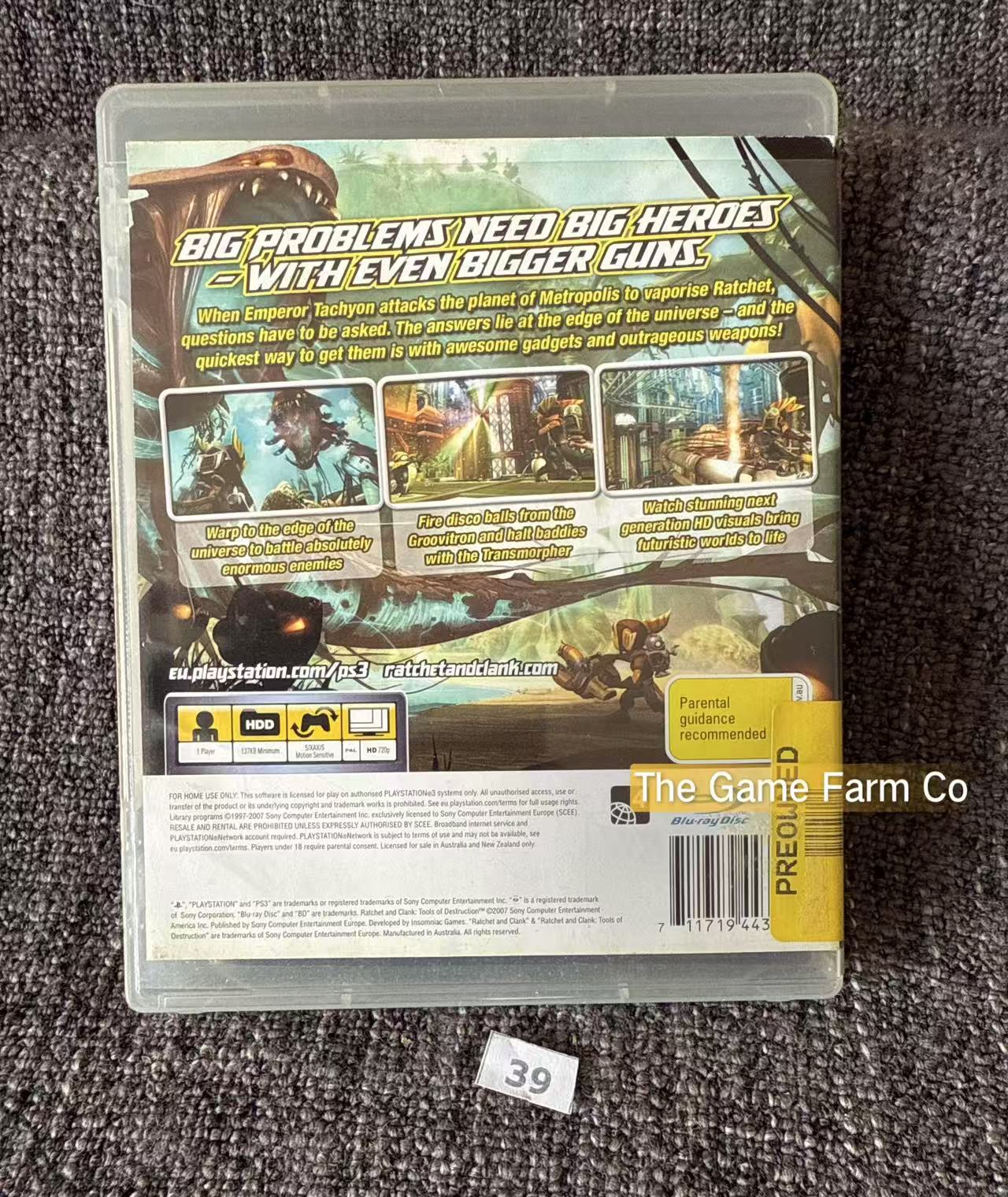Ratchet & Clank Tools of Destruction Game - PS3 - Sony Playstation 3