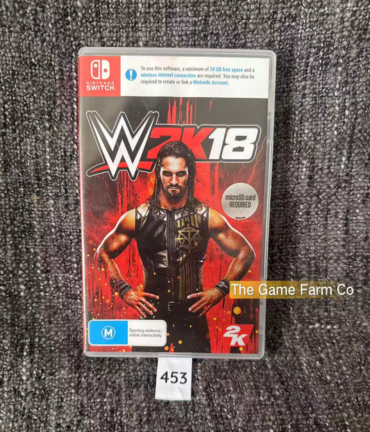 WWE 2K18 Nintendo Switch Physical Game Cartridge PAL Tested Used