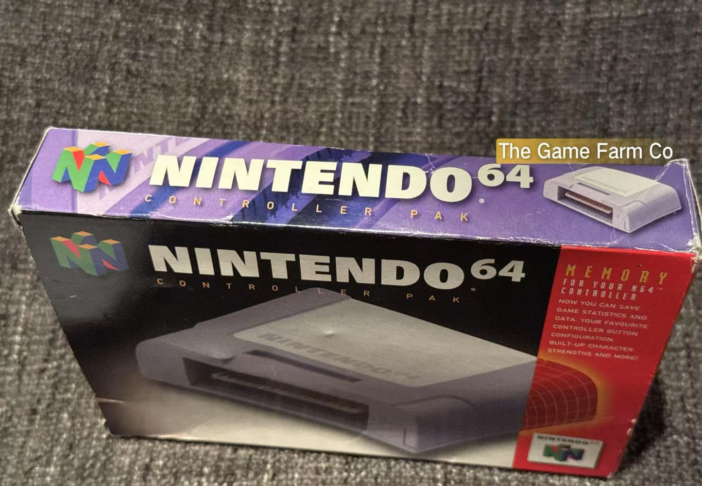 Genuine N64 Memory/Controller Pak Boxed - Pal Version