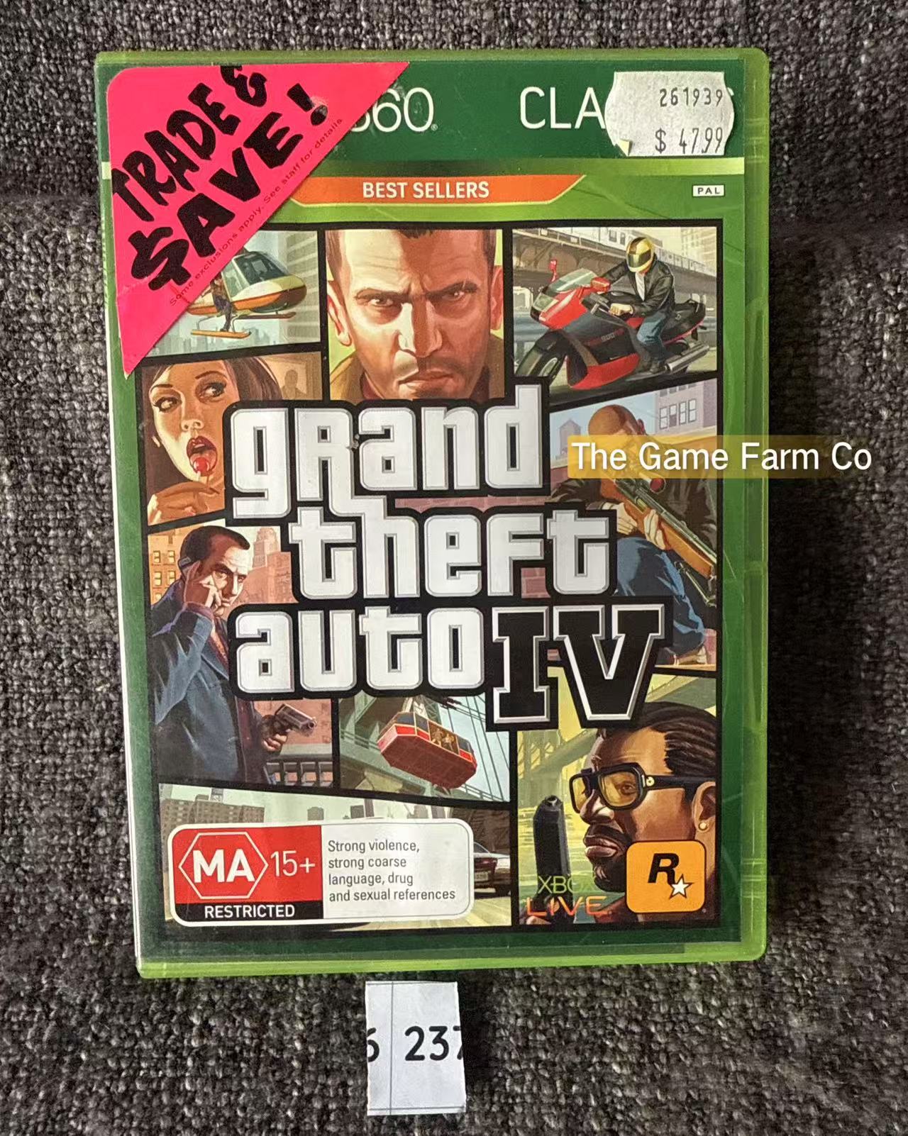 Grand Theft Auto IV 4 - Xbox 360 Game