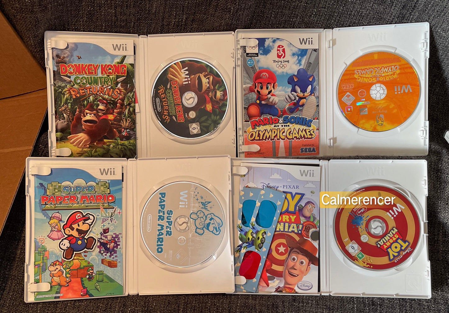7x Games + 2x Microphones - Nintendo Wii game Bundle