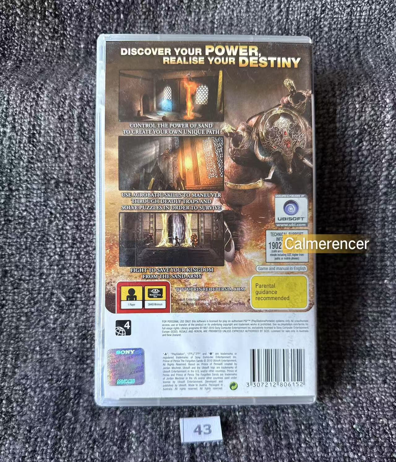 Prince Of Persia The Forgotten Sands PSP Game - PlayStation Portable