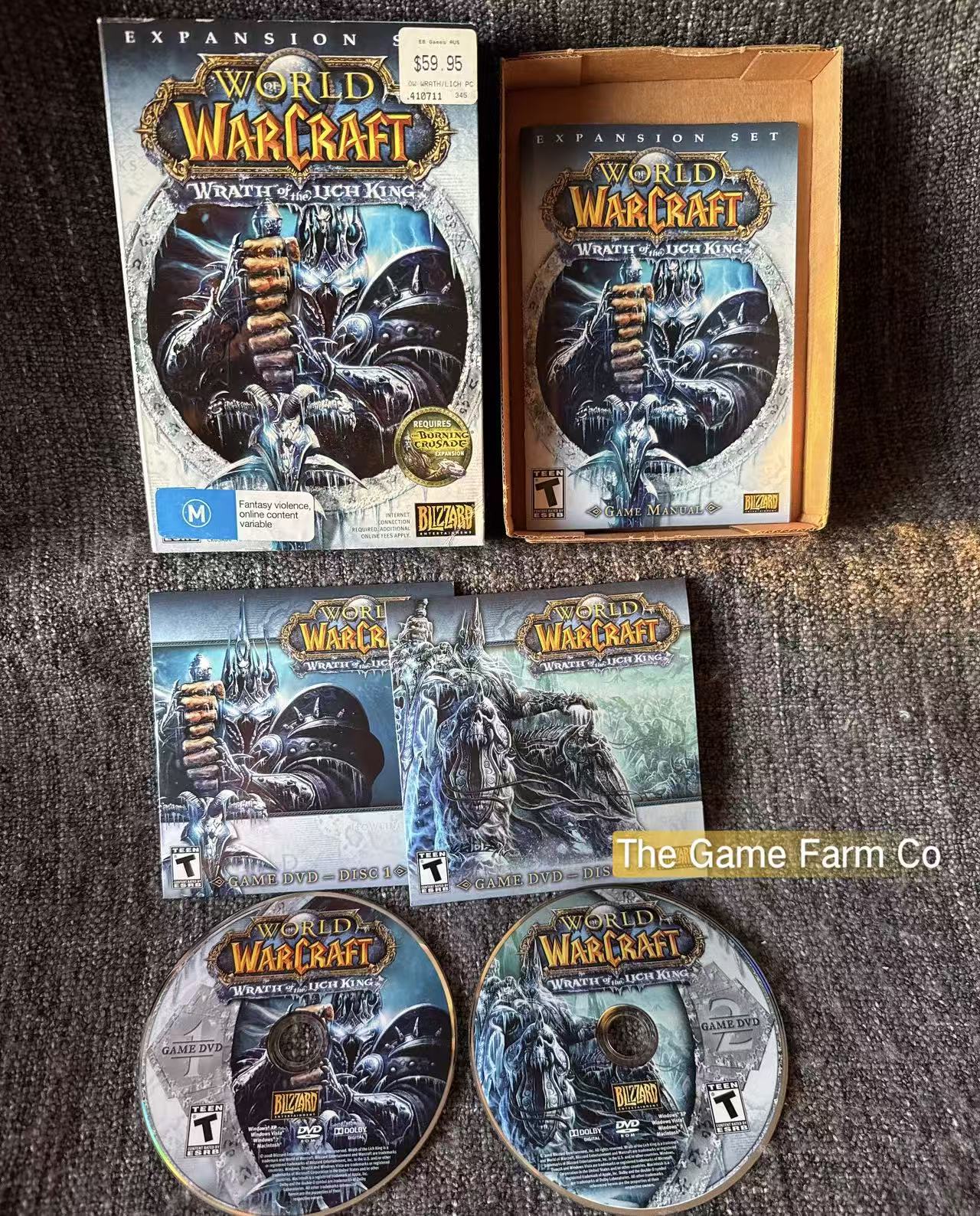 World of Warcraft: Wrath of the Lich King (PC/Mac) Expansion Set Boxed Used Complete