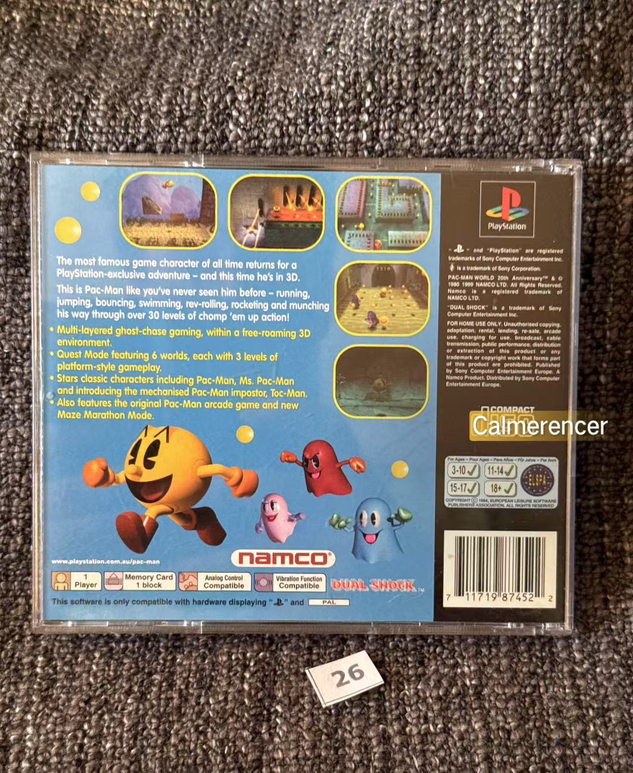 Pac-Man World - Sony Playstation One (PS1) Game