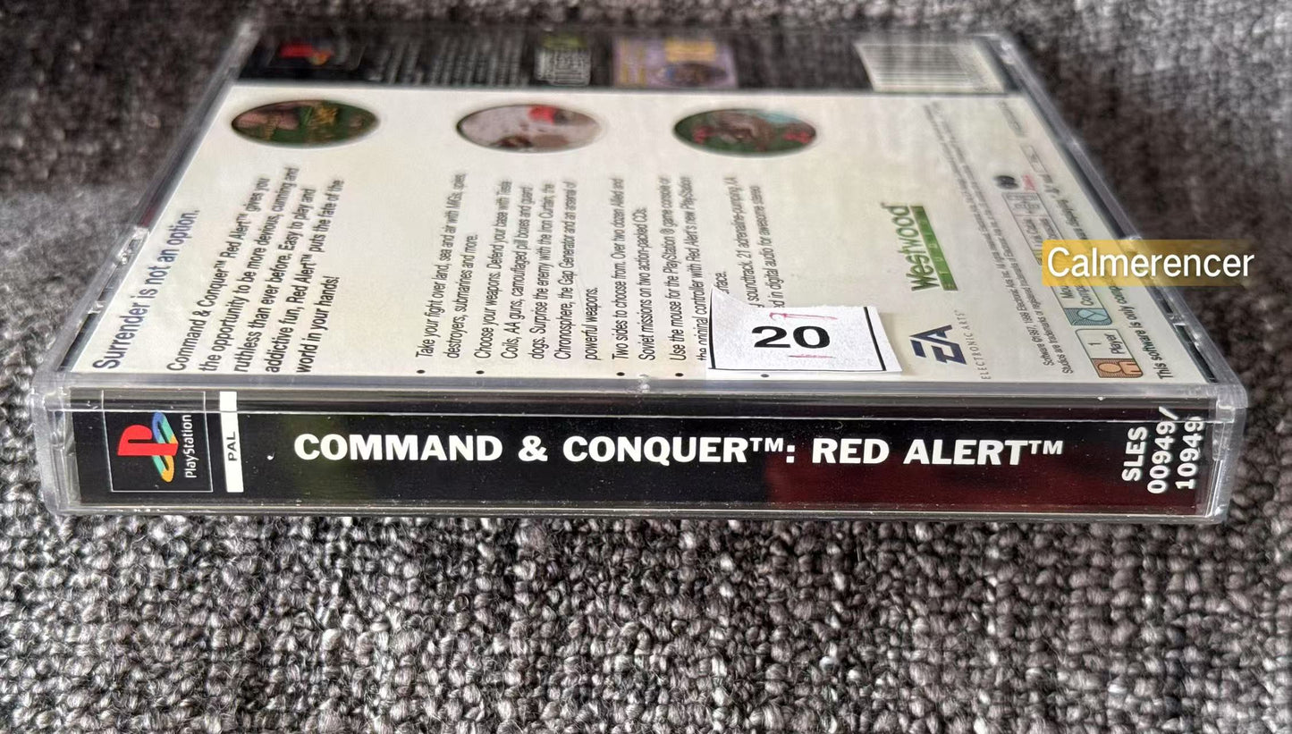 Red Alert In Mint like condition - Sony Playstation One (PS1) Game