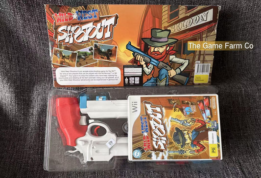 Wild West Shootout Nintendo Wii PAL With 2 Guns 2 3D Glasses & Game Boxed Manual -  Nintendo Wii game