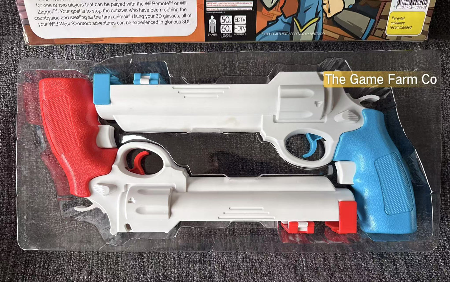 Wild West Shootout Nintendo Wii PAL With 2 Guns 2 3D Glasses & Game Boxed Manual -  Nintendo Wii game