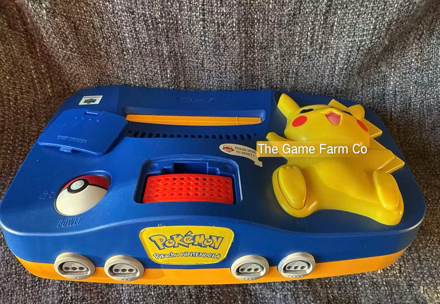 Pokémon Pikachu N64 Console HDMI Modded NTSC PAL Region Switch Nintendo 64 System W Expansion Pak
