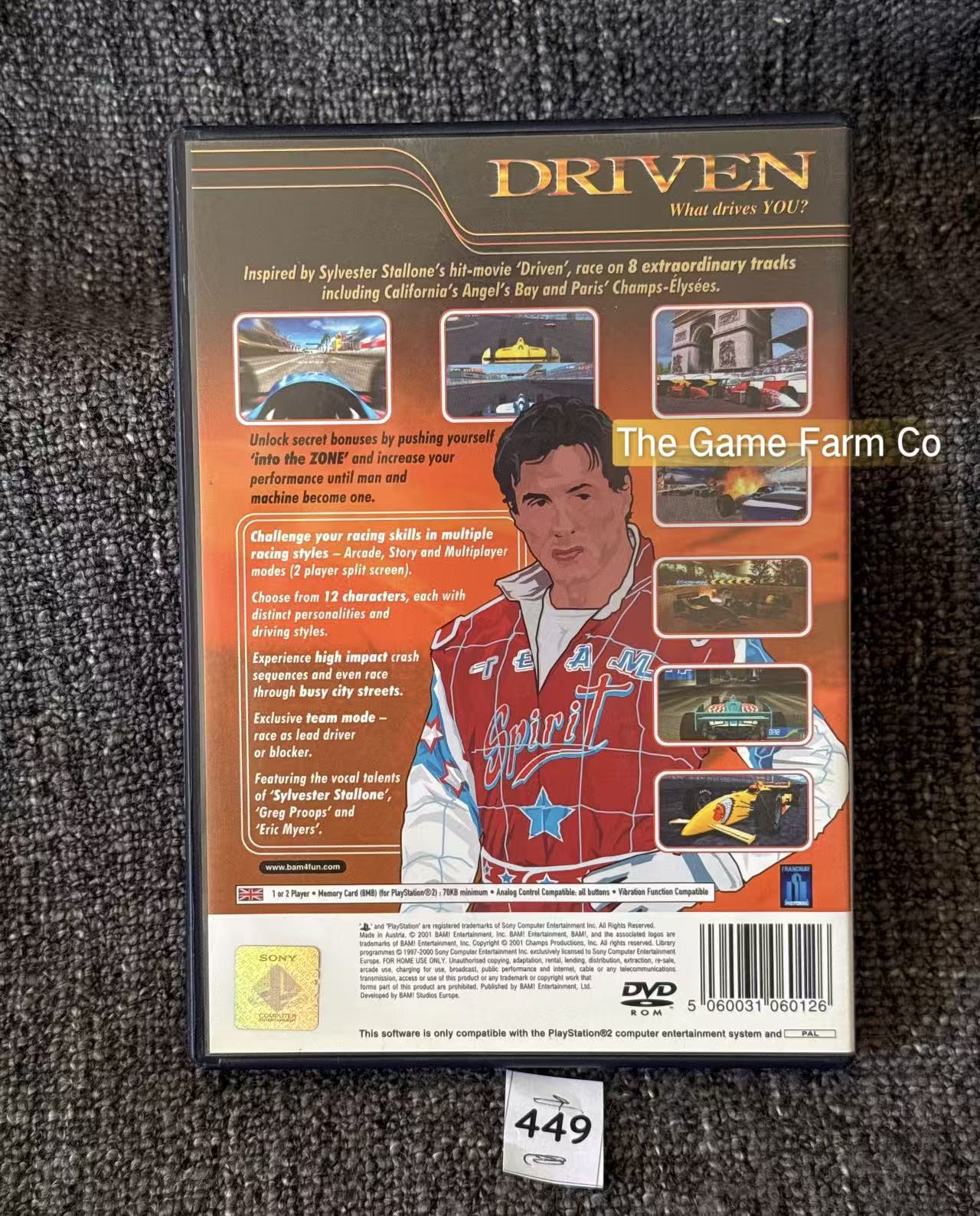 Driven PS2 Physical Game CIB PAL Tested Used Mint Condition