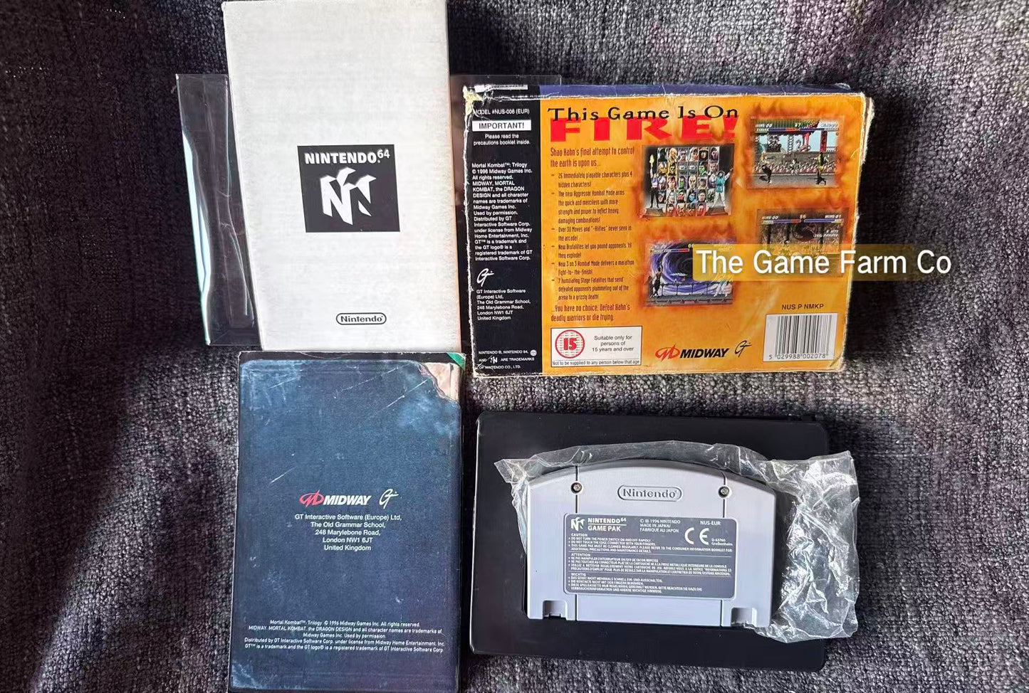 Mortal Kombat Trilogy N64 Physical Game CIB PAL Tested Used Fair Box