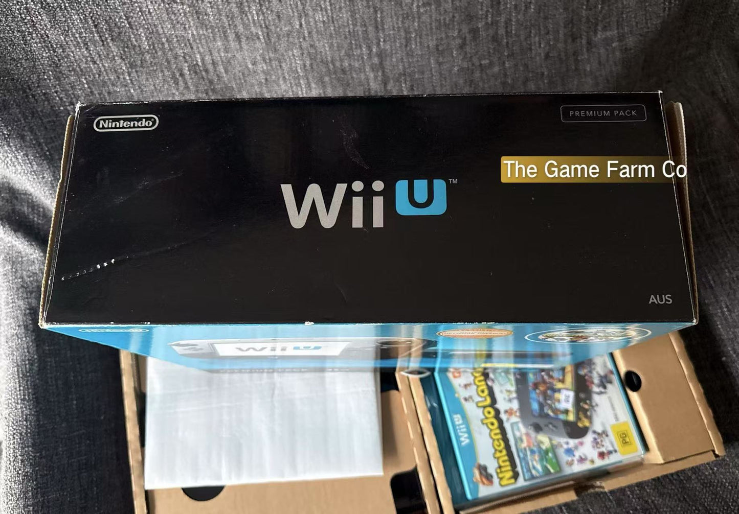 Nintendo Wii U Console Black Premium Pack 32GB Boxed Nintendo Land Bundle In Box
