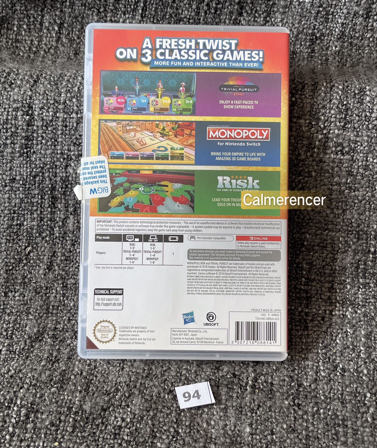 Game Night (Monopoly, Risk & Trivial Pursuit) Game - Nintendo Switch