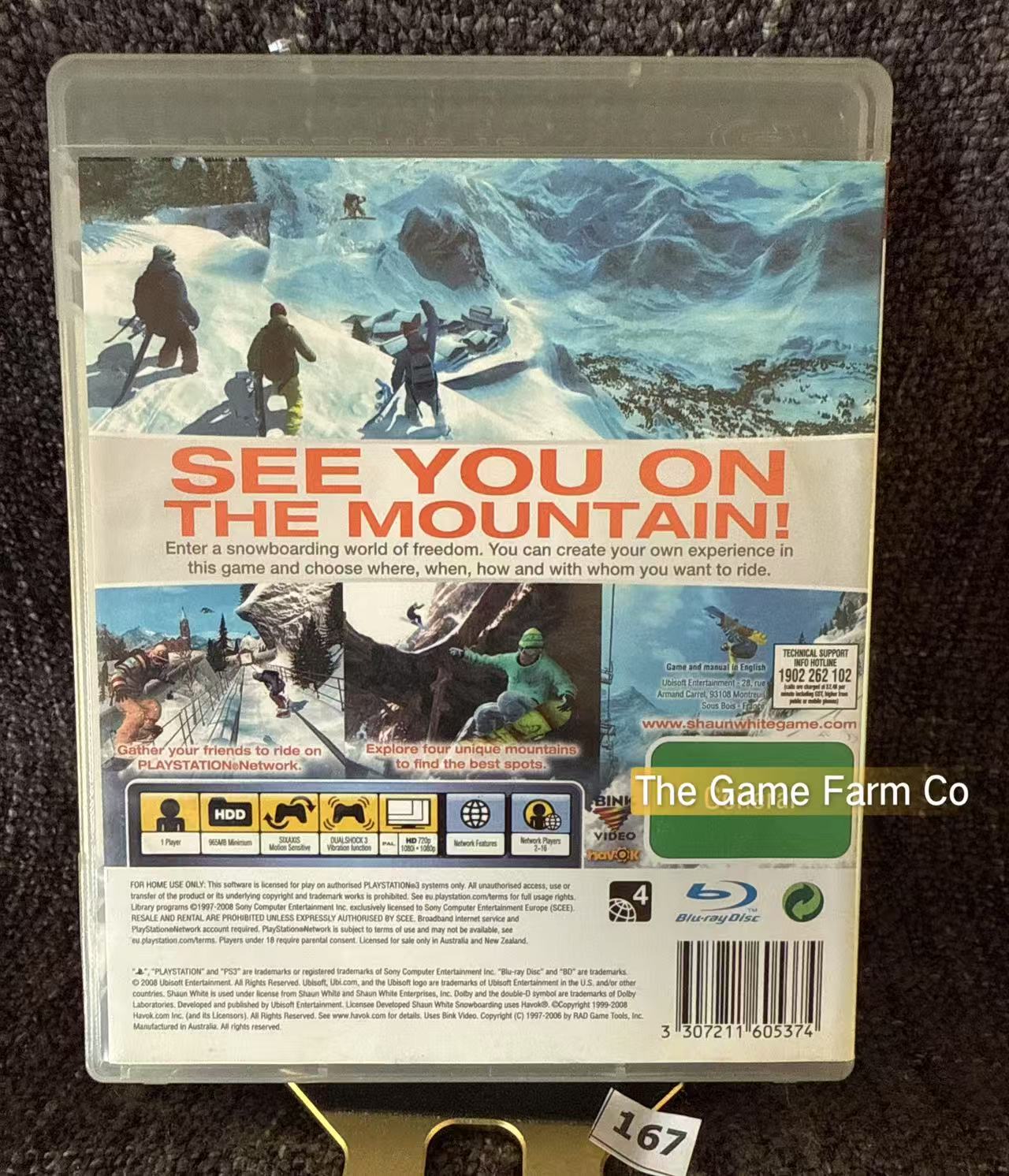 Shaun White Snowboarding Game - PS3 - Sony Playstation 3