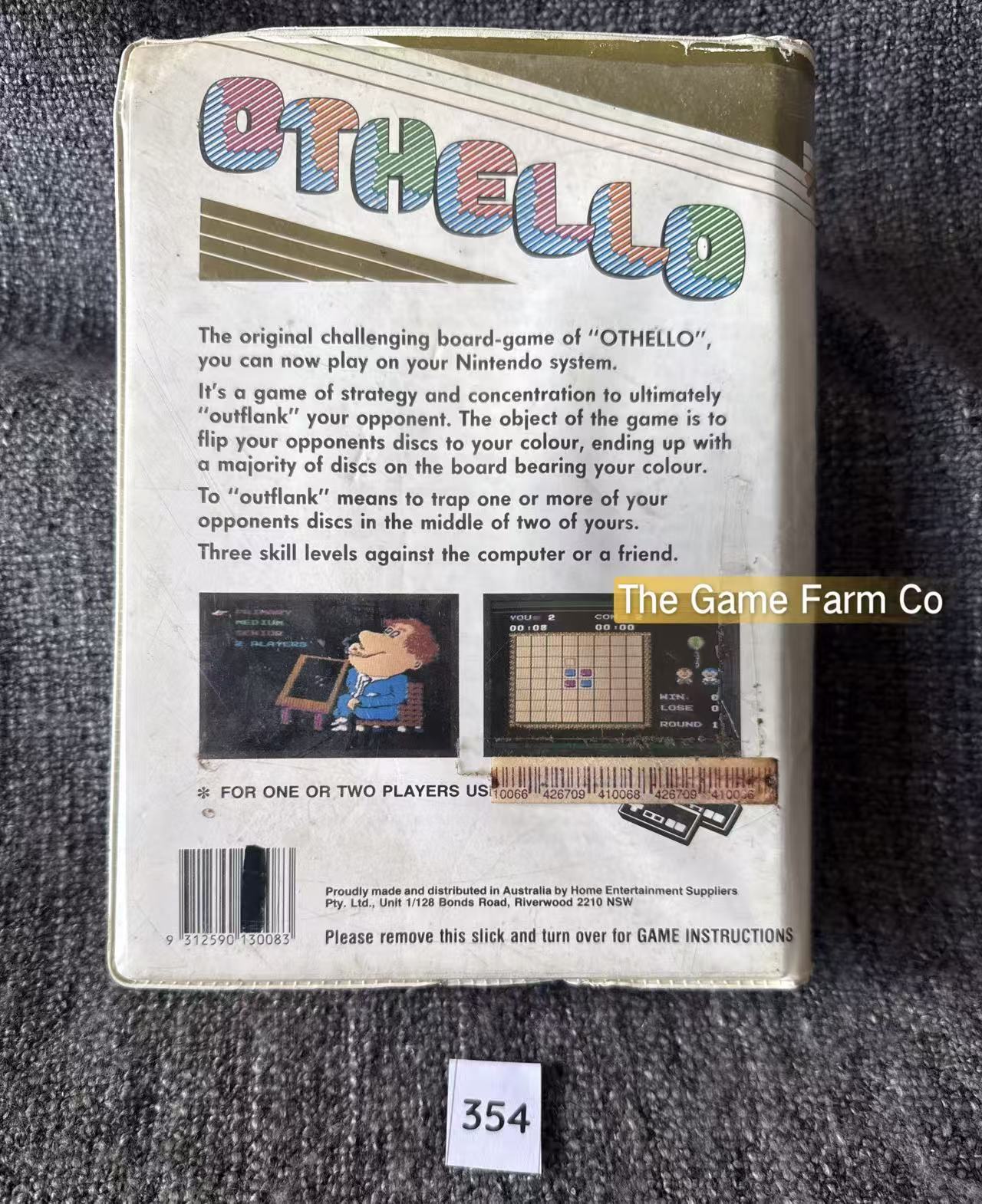 Othello Game - Nes/Hes - Nintendo / Entertainment System - Pal Version