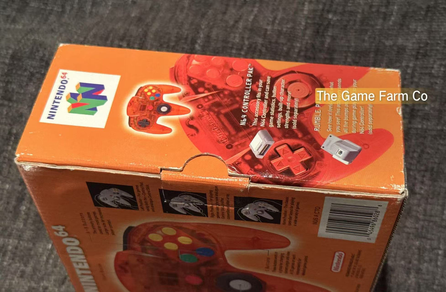 All Genuine boxed Fire Orange N64 controller in excellent condition (Nintendo)