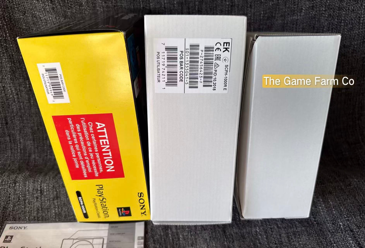 Sony PlayStation Classic / Mini  console Boxed Like New With Controllers & Cords - Pal Version