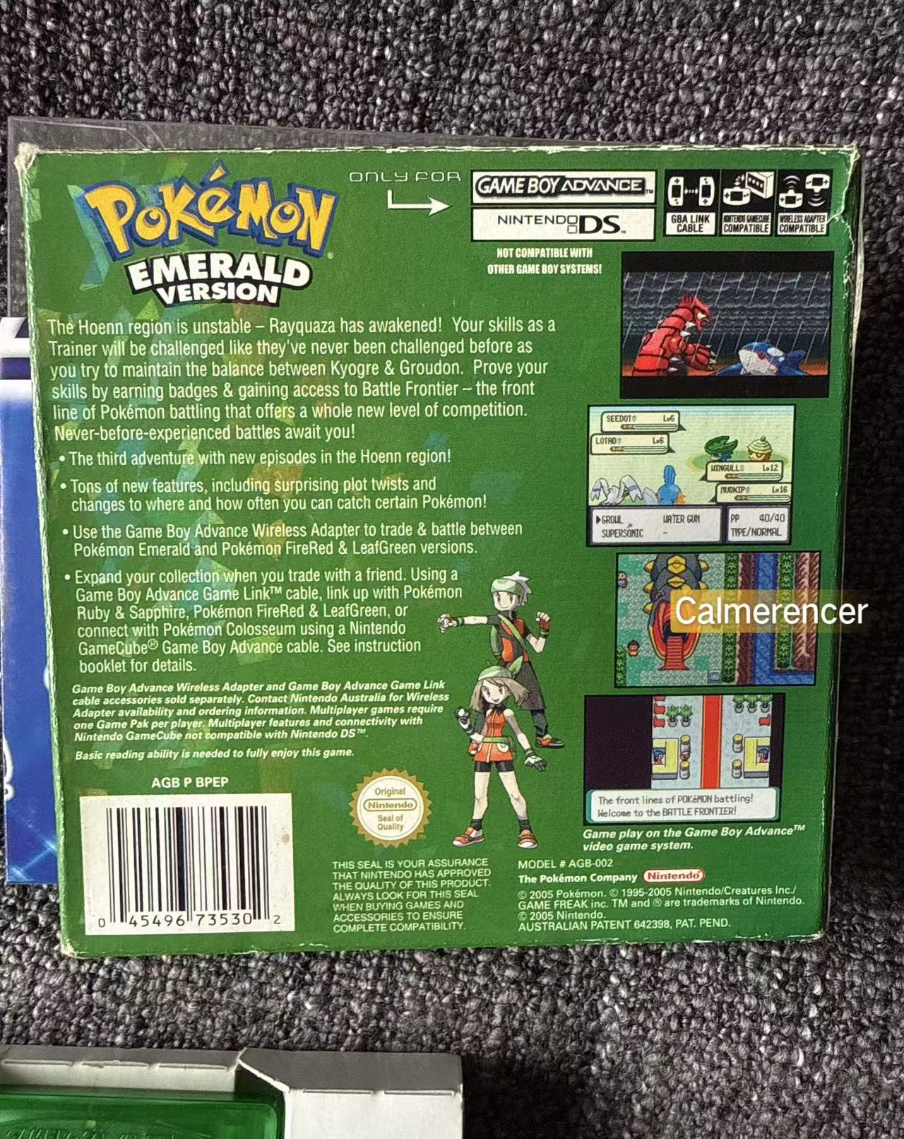 Pokemon Emerald Version Boxed Game -Nintendo Gameboy Advance GBA - Pal Version