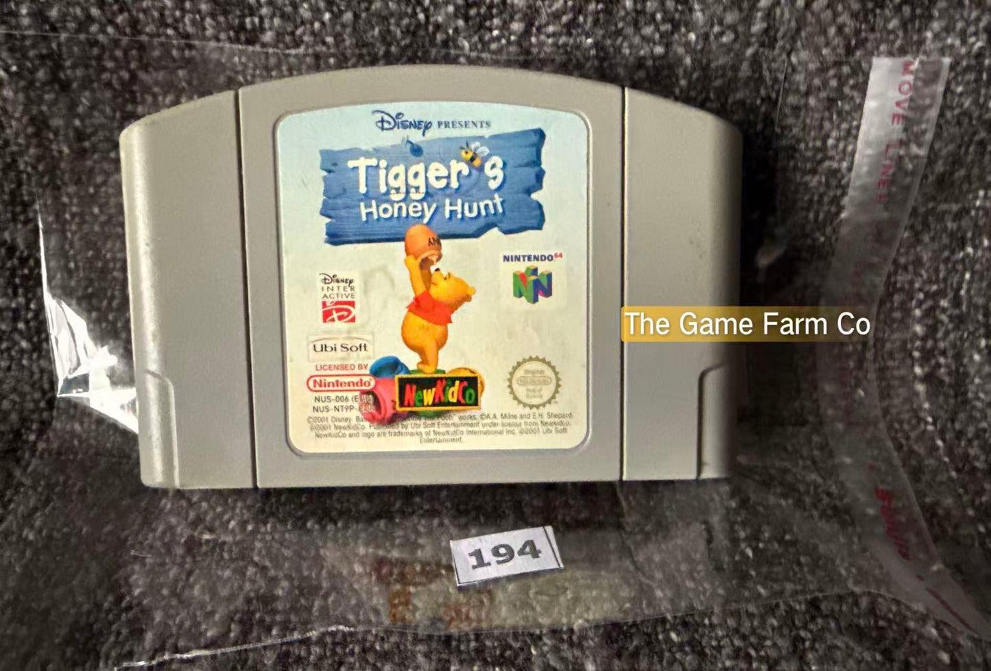 Tigger's Honey Hunt (Nintendo 64 N64) Loose Genuine Cartridge Disney PAL