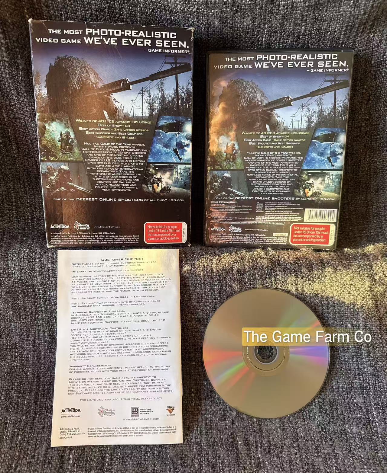 Call of Duty 4: Modern Warfare PC Big Box Complete CIB Untested Vintage Retro