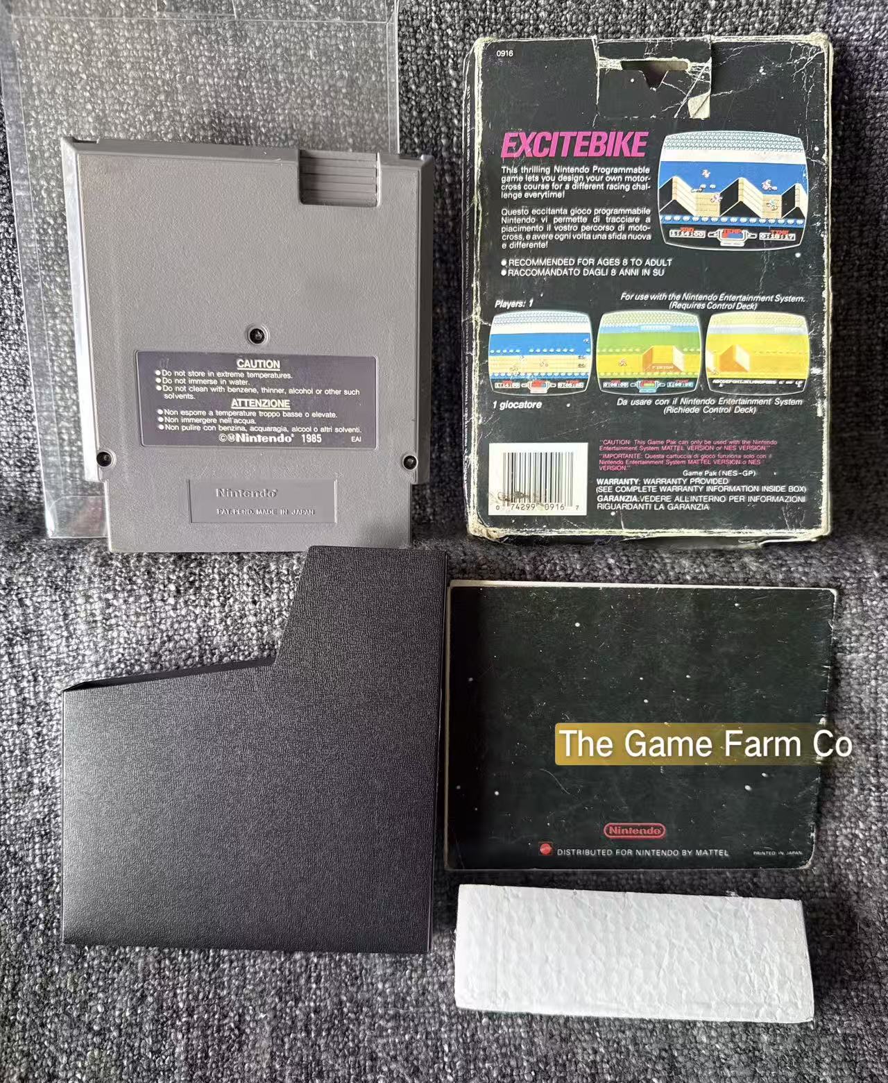 Excite Bike Boxed Game - Nes - Nintendo / Entertainment System - Pal Version