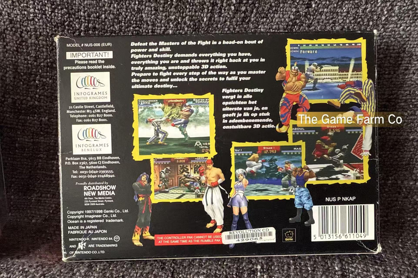 Fighters Destiny Game Boxed - Nintendo 64 / N64 - Pal Version