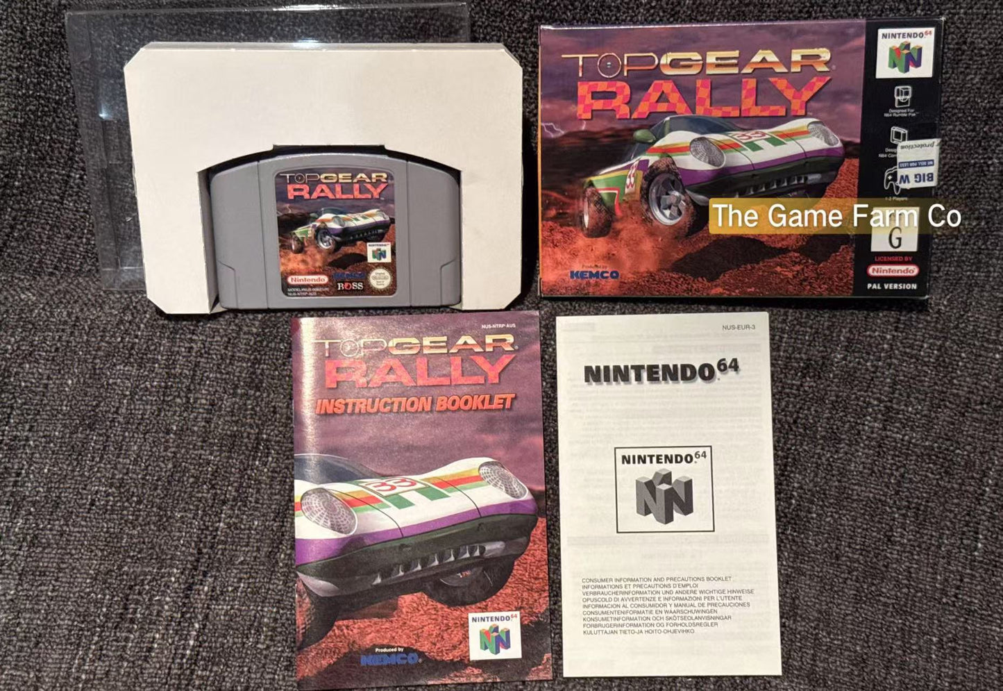 Top Gear Rally Game Boxed - Nintendo 64 / N64 - Pal Version