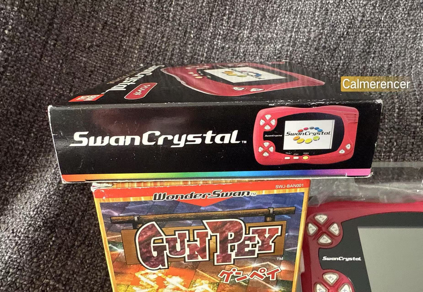 Swan Crystal + Games boxed in Excellent condition handheld Console