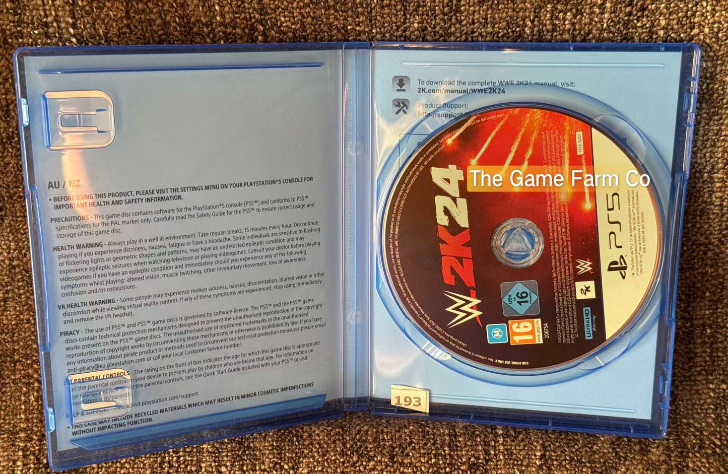 WWE 2K24 Sony PlayStation 5 Complete PAL Tested Used