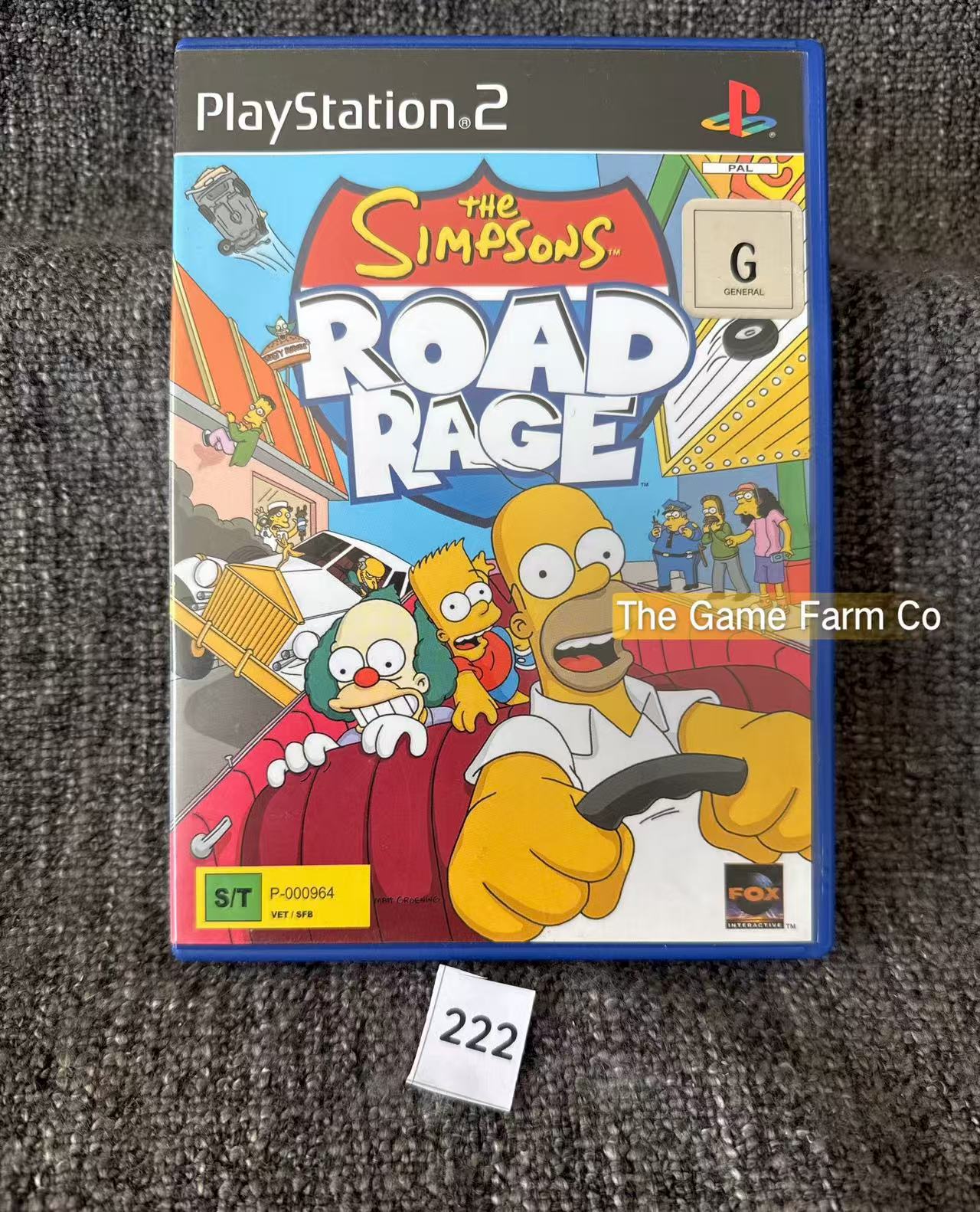 The Simpsons Road Rage Game- Sony PlayStation 2 (PS2)