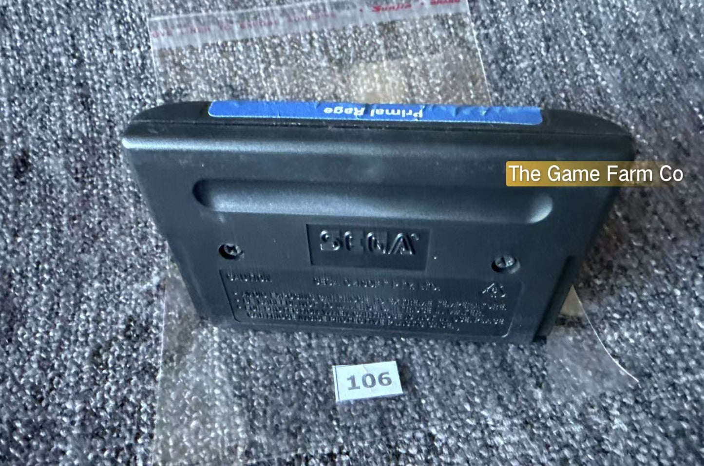 Primal Rage Game (No case) - Sega Mega Drive