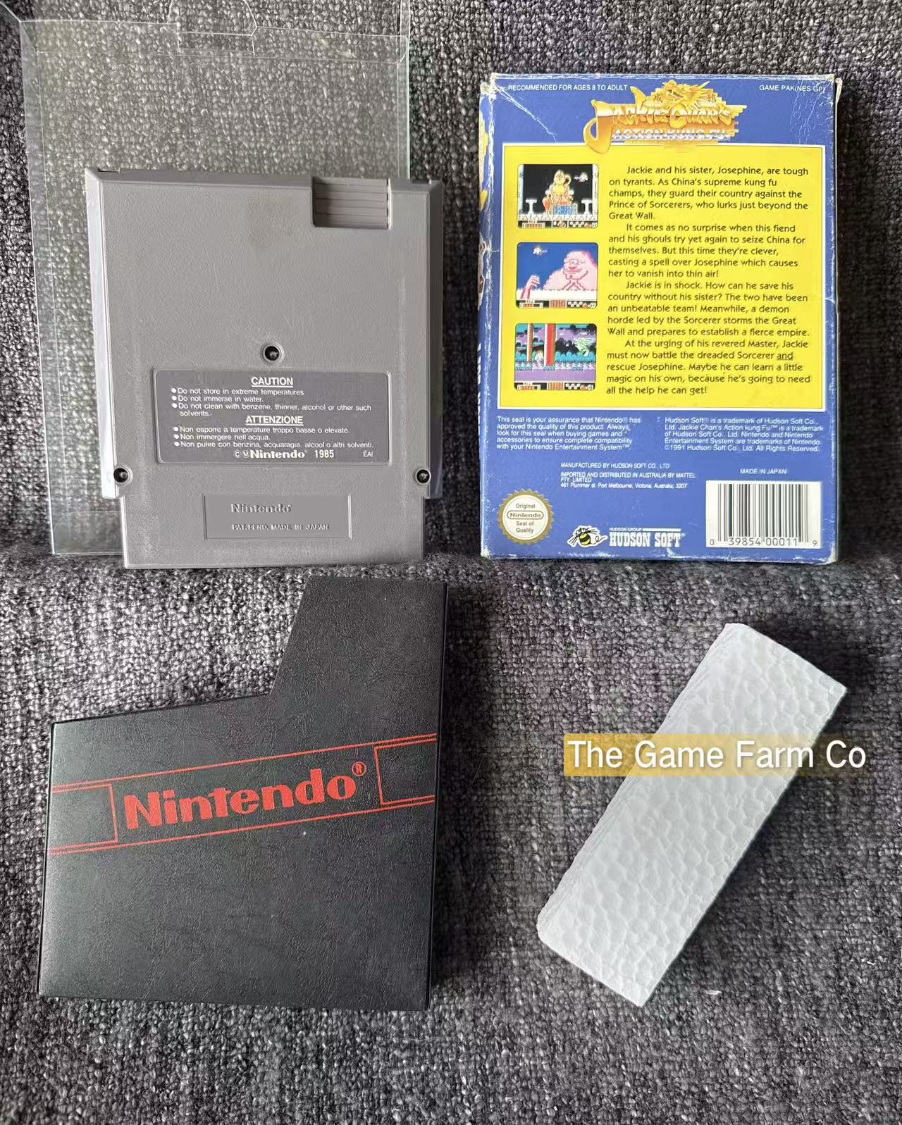 Jacki Chans Action Kung Fu Boxed Game - Nes - Nintendo / Entertainment System - Pal Version