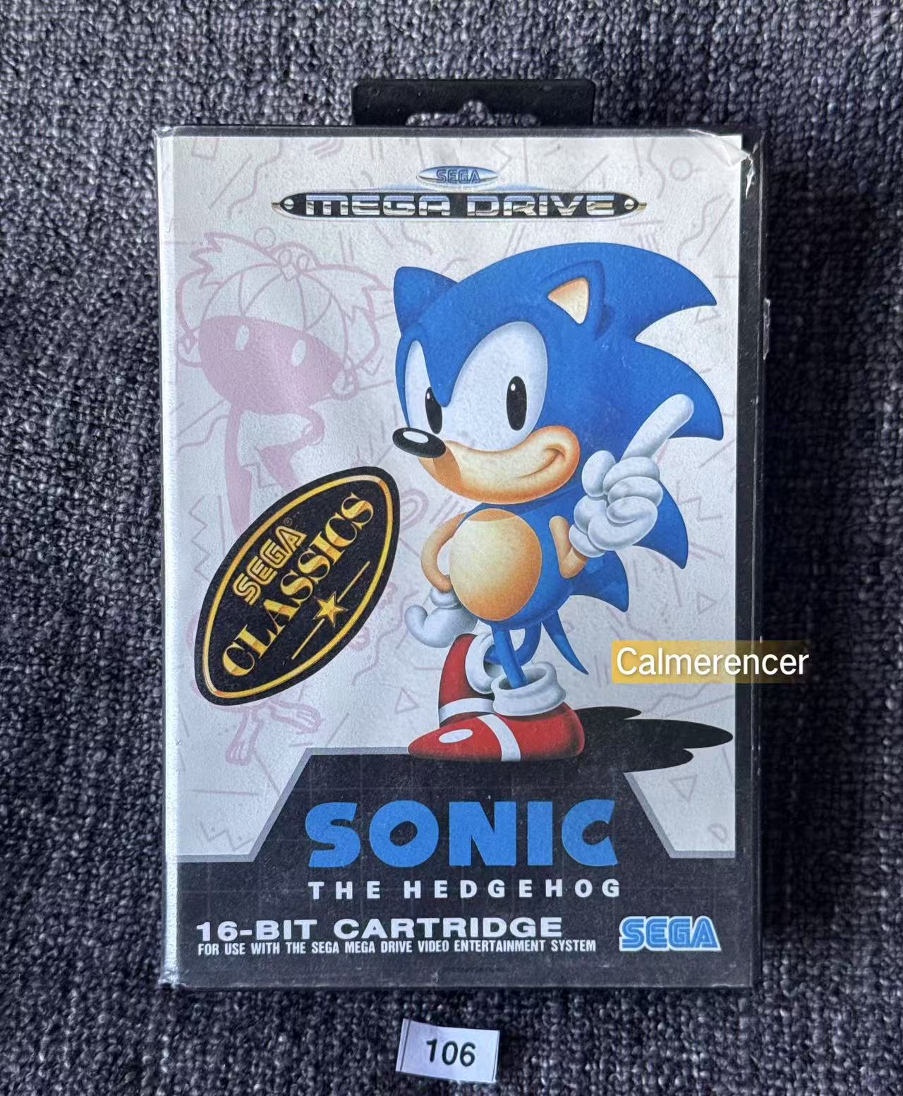 Sonic The Hedgehog Game - Sega Mega Drive