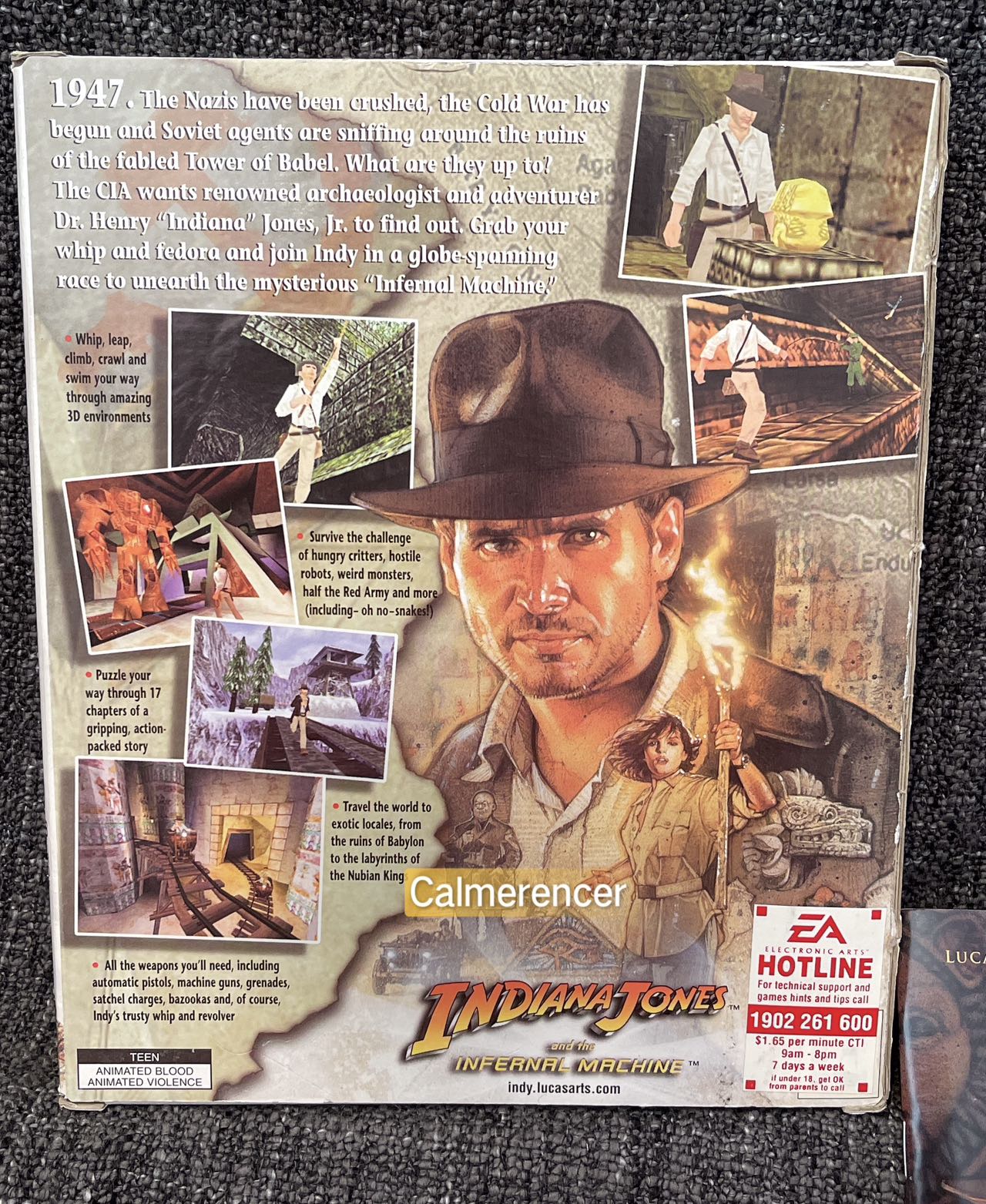 Indiana Jones And The Infernal Machine Game - PC - CD ROM - Big Box