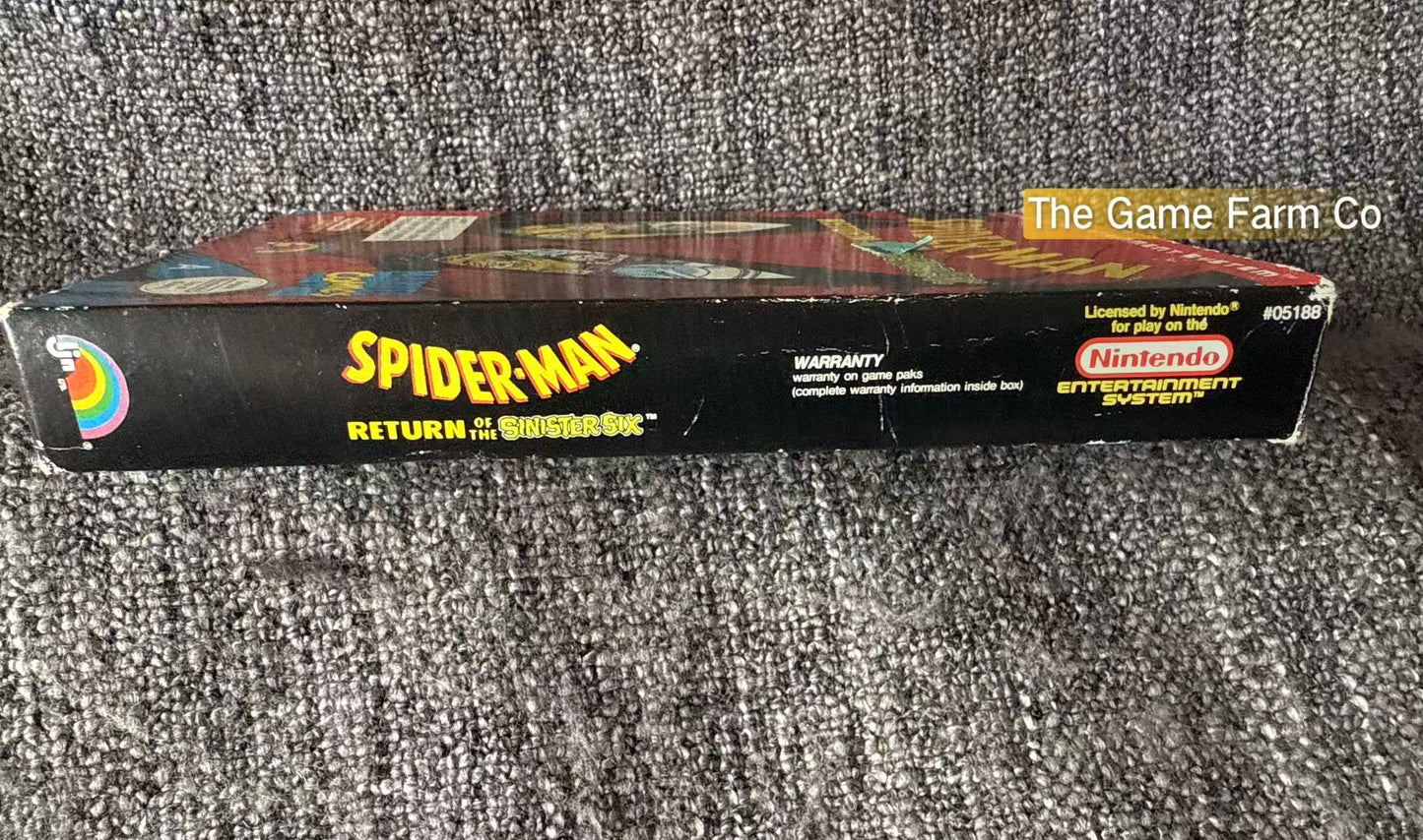 Spider-Man Return Of The Mystery Six Boxed Game - Nes - Nintendo / Entertainment System - Pal Version