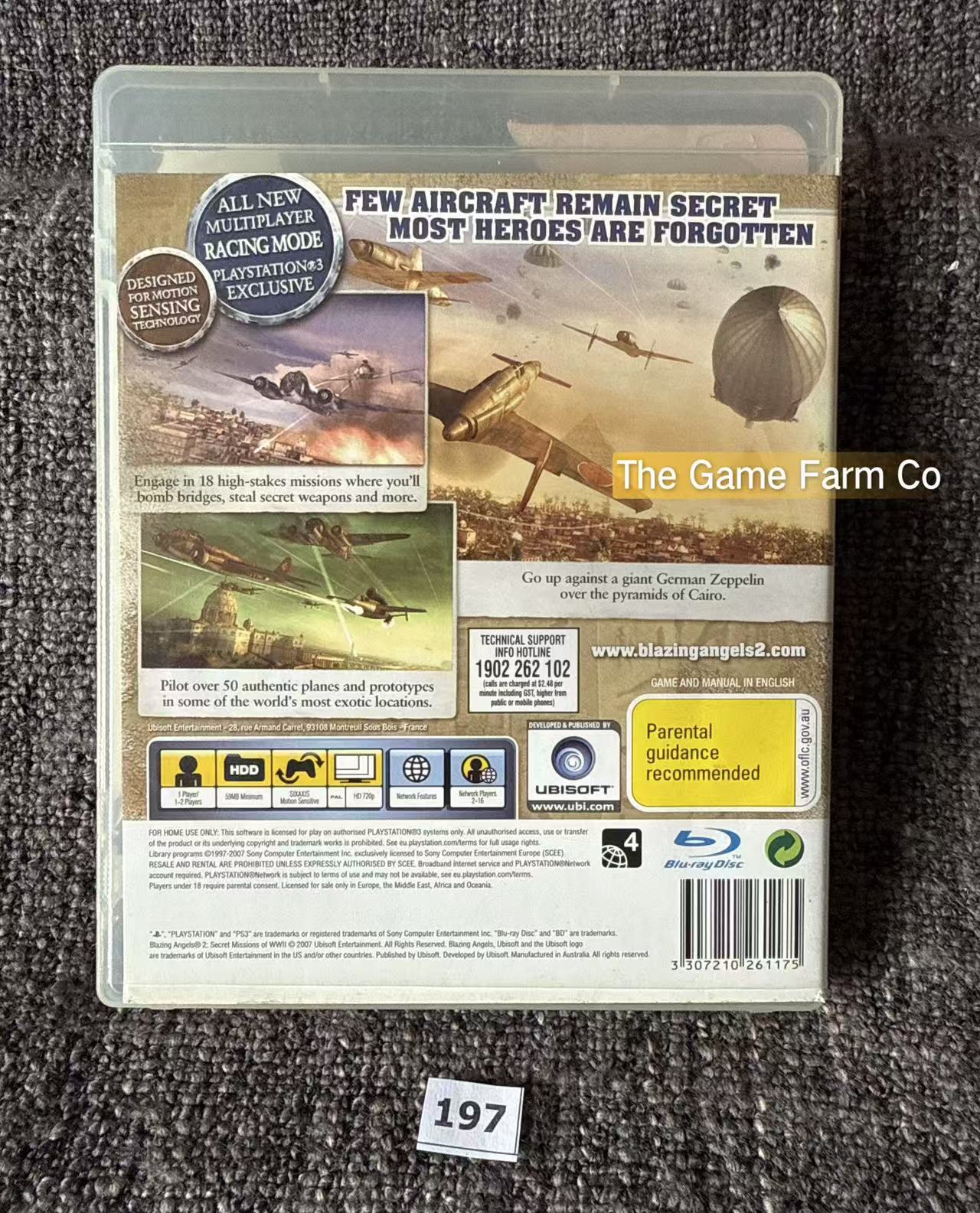 Blazing Angels 2 Squadrons Of WWII  Game - PS3 - Sony Playstation 3