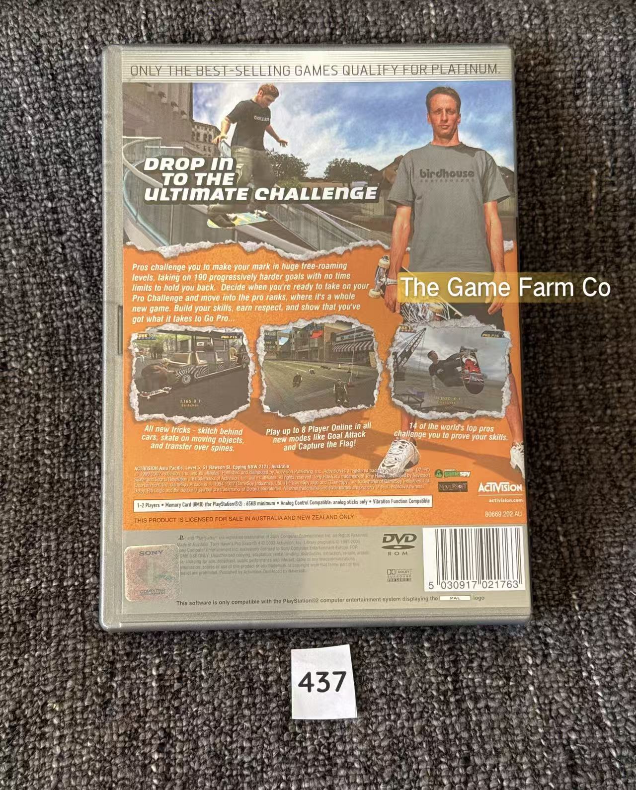 Tony Hawk's Pro Skater 4 PS2 Physical Game CIB PAL Tested Used