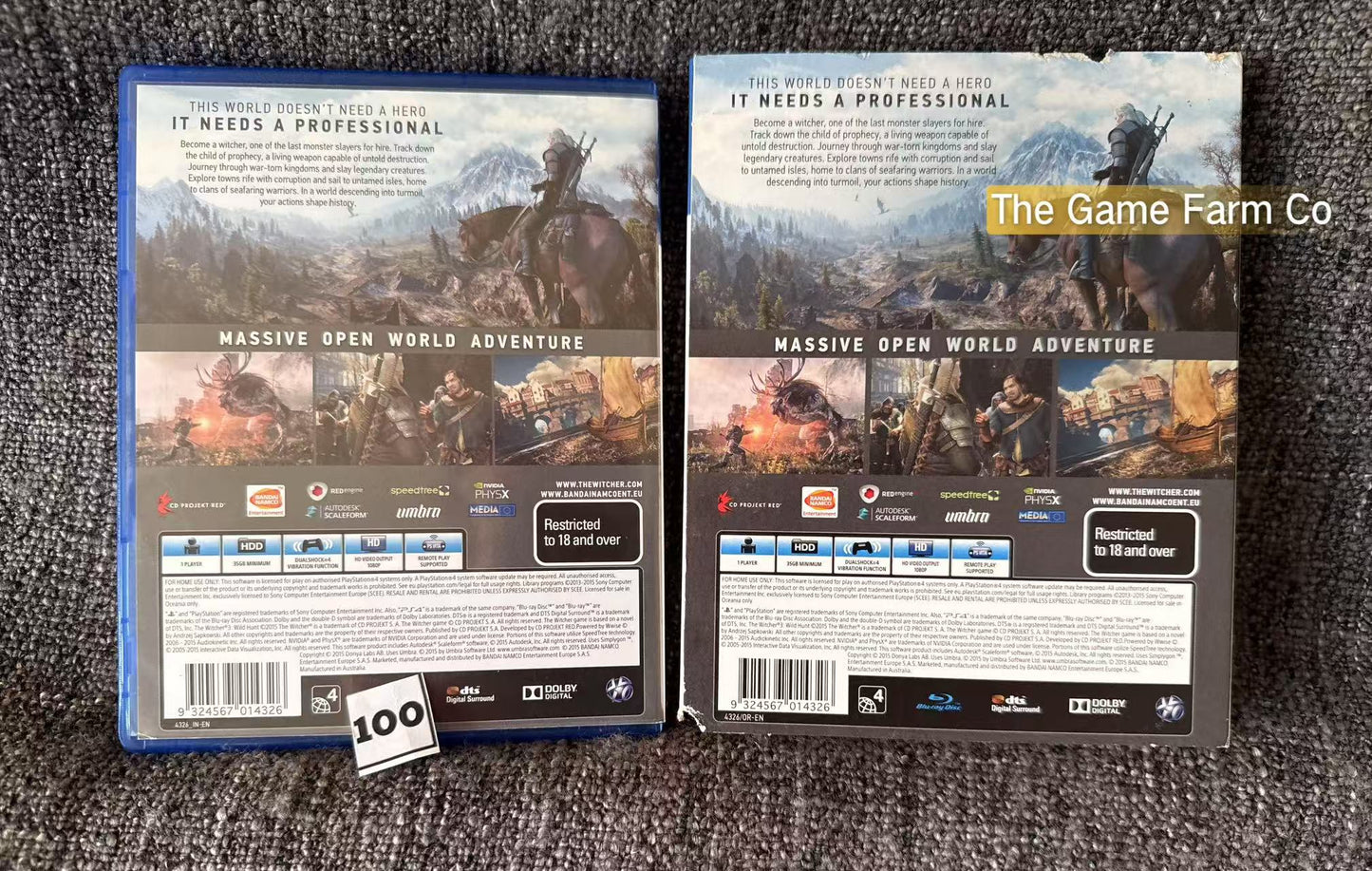 The Witcher lll 3 Wild Hunt Sony Playstation 4 (PS4) Game