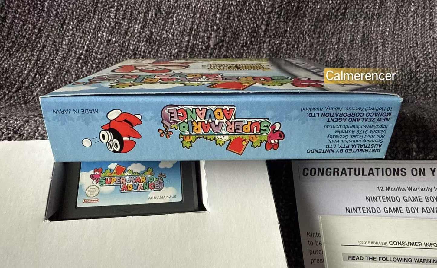 Super Mario Advance Boxed Game -Nintendo Gameboy Advance GBA - Pal Version