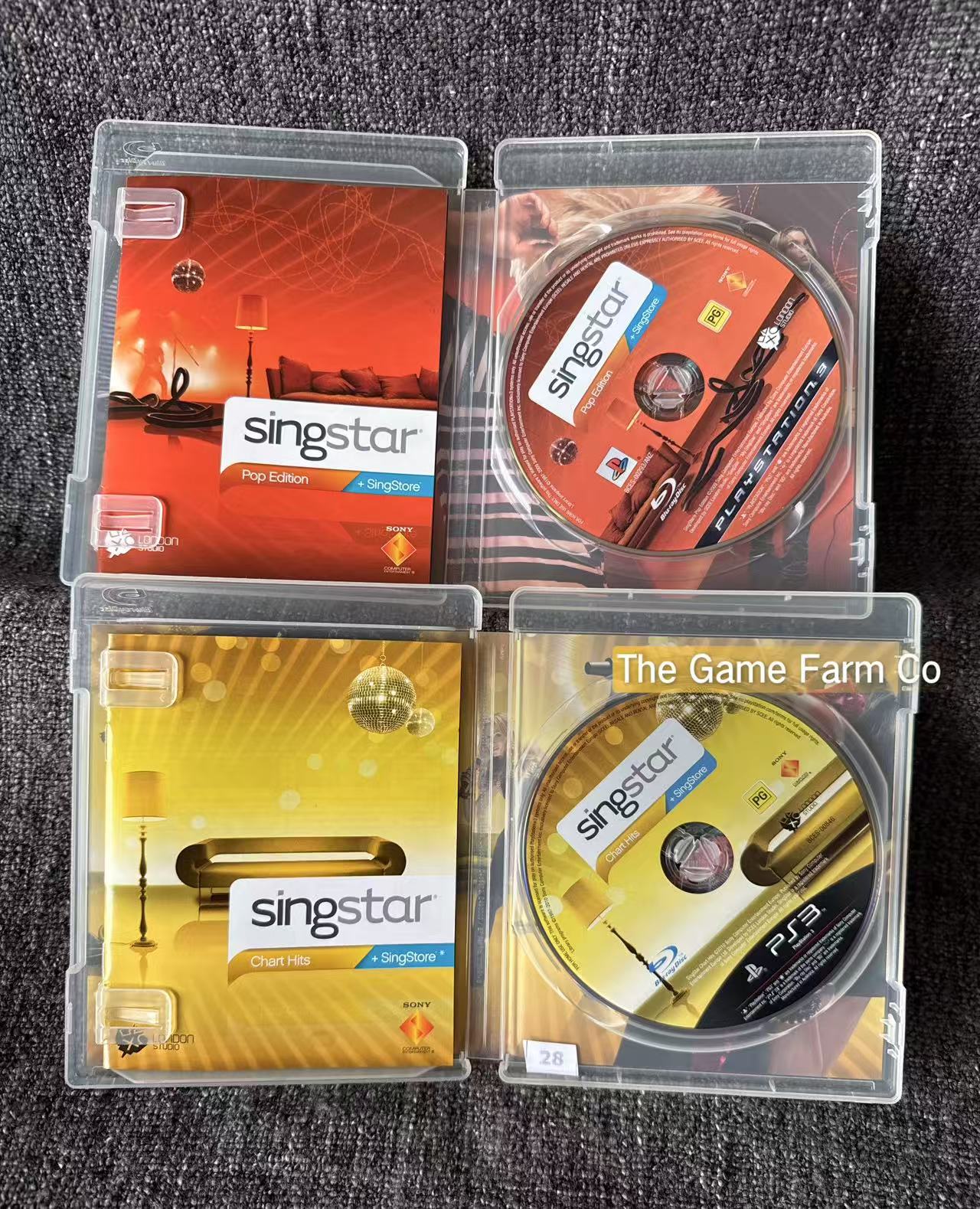 Singstar games x2 - Chart Hits + Pop Edition Game - PS3 - Sony Playstation 3