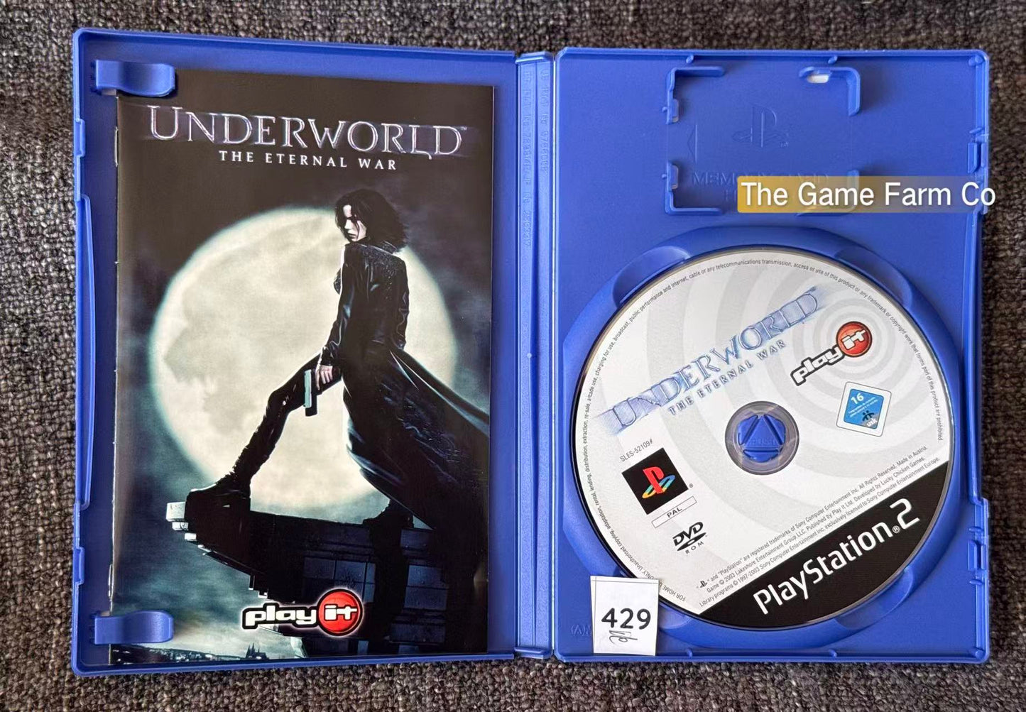 Underworld: The Eternal War PS2 Physical Game CIB PAL Tested Used