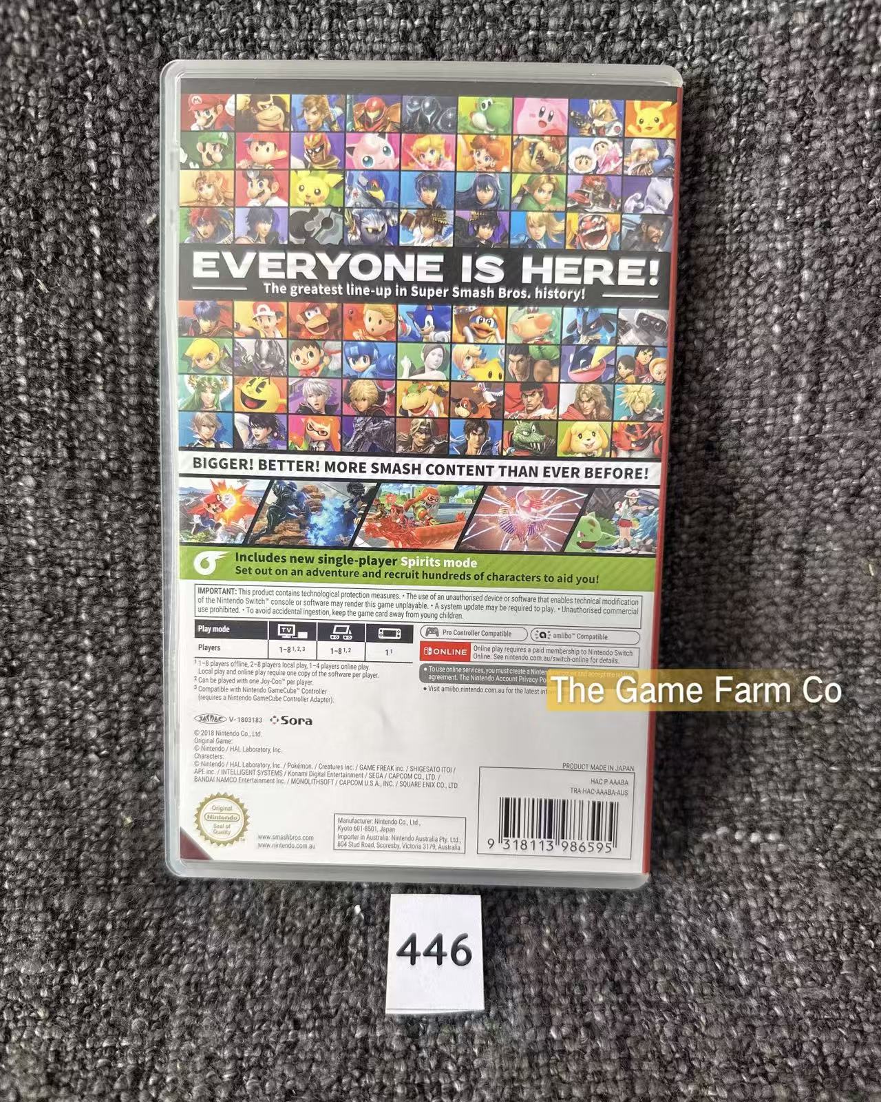 Super Smash Bros Ultimate Nintendo Switch Physical Game Cartridge PAL Tested Used
