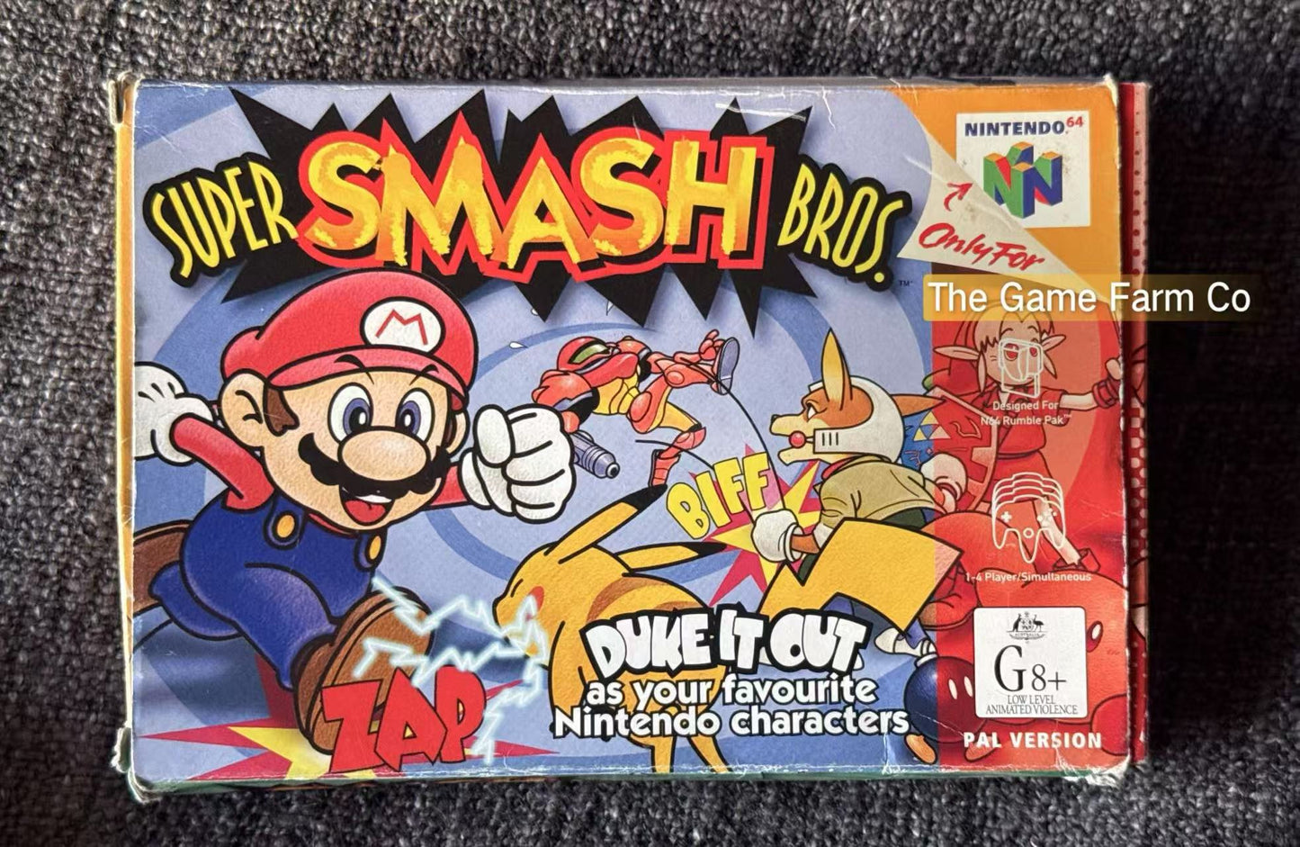 Super Smash Bros. Game Boxed - Nintendo 64 / N64 - Pal Version